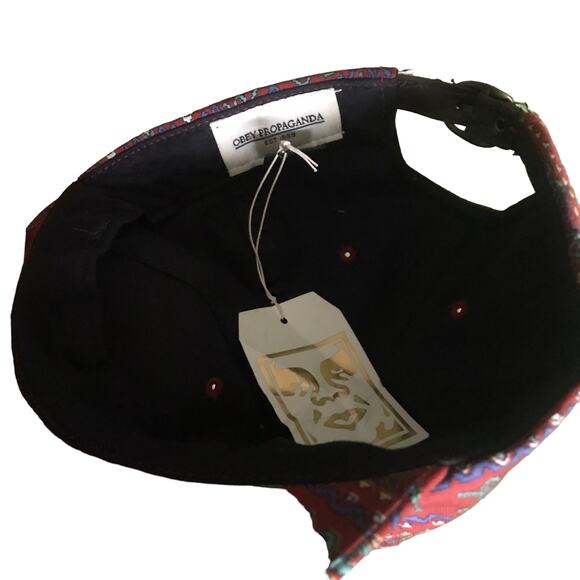 NWT Obey Propaganda Patterned Adjustable Hat - Picture 4 of 4